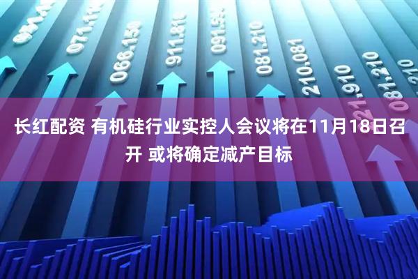 长红配资 有机硅行业实控人会议将在11月18日召开 或将确定减产目标