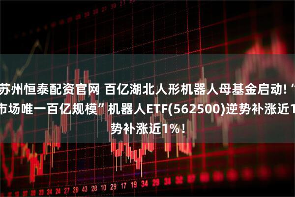 苏州恒泰配资官网 百亿湖北人形机器人母基金启动!“全市场唯一百亿规模”机器人ETF(562500)逆势补涨近1%！