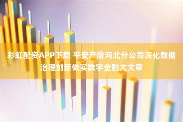 彩虹配资APP下载 平安产险河北分公司深化数据治理创新做实数字金融大文章