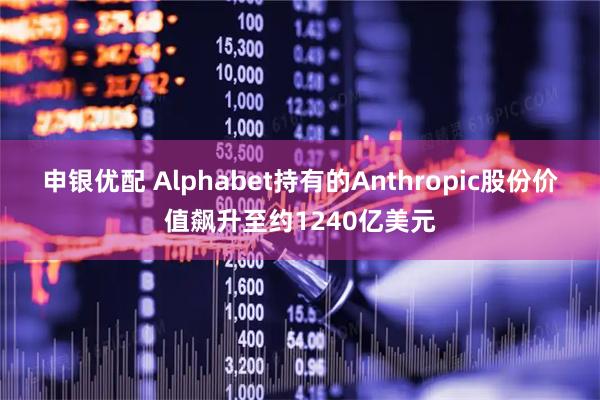 申银优配 Alphabet持有的Anthropic股份价值飙升至约1240亿美元